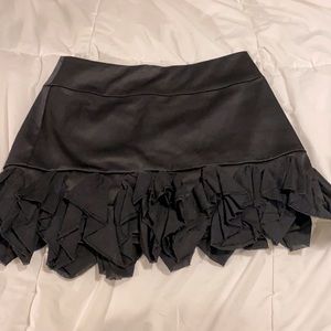 Ruffle satin mini